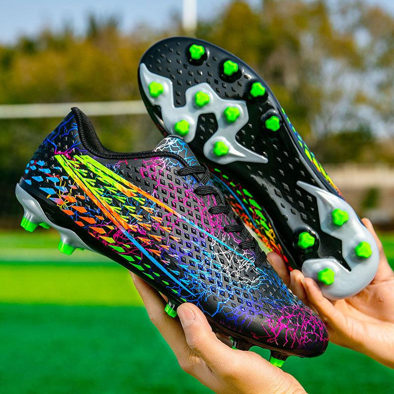 Новые профессиональные футбольные бутсы мужские и женские AG шипы разноцветные многоцветные молодежные студенческие травяные игровые тренировочные бутсы