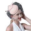 Top Hat Hair Accessories Faux Pearls Feather Flower Veil Decor Dance Headdress Fascinator Headpiece Fashion Accessory