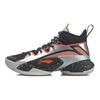 Li Ning Power 7 Премиальная амортизация Устойчивые к истиранию Нескользящие Высокие Баскетбольные кроссовки Мужские Черный Серебристый ABAQ071-4