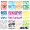 Colorful Number Alphabets Stickers Scrapbook Planning Free Combination Words For Diy Creative Decoration Funny Vinyl Sticker