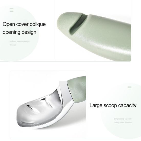 Ложка для мороженого с удобной ручкой. Прочная лопатка. Удобная обработка десертов. Изогнутая головка из нержавеющей стали.