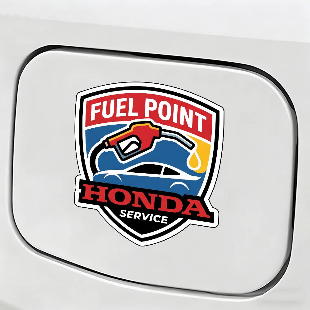 Pgnkd1 ДЛЯ HONDA Автомобильная наклейка-предупреждение на крышку топливного бака Водонепроницаемая виниловая наклейка на крышку топливного бака