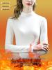 Women's High Collar Double-Sided Fleece Lined Base Layer Top for Autumn/Winter 2025