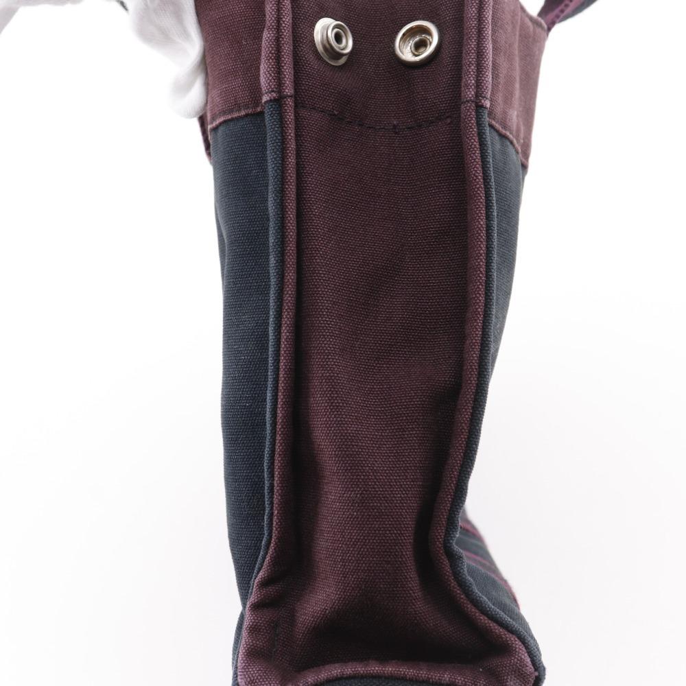 Hermes Сумка Fourre ToutPM Черный / красный хлопок унисекс Б/у