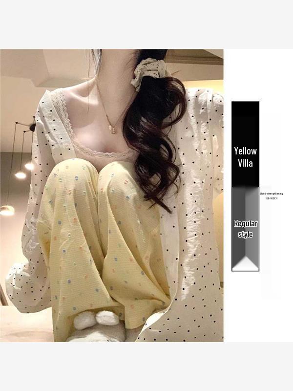 Брюки палаццо в горошек 'Дофамин' - Женская коллекция весна/осень 2025: Новый стиль Ямамото с высокой талией, облегающий, драпированный, повседневный