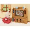Sylvanian Families EPOCH Телевизор и тумба под телевизор Набор для кукольного домика Игрушки для детей от 3 лет