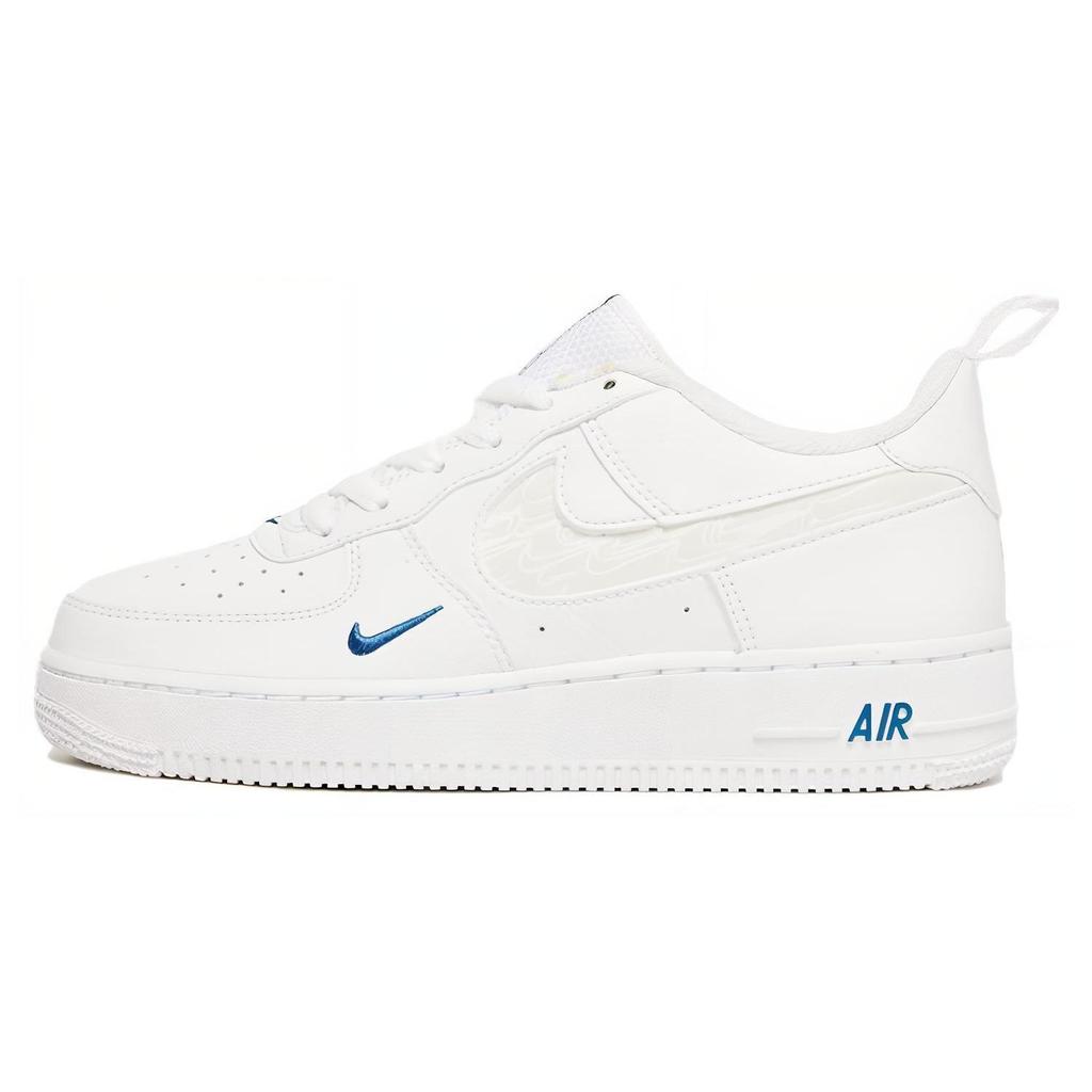 Nike Air Force 1 Low LV8 GS White Blue Kids Sneakers FB8034-100