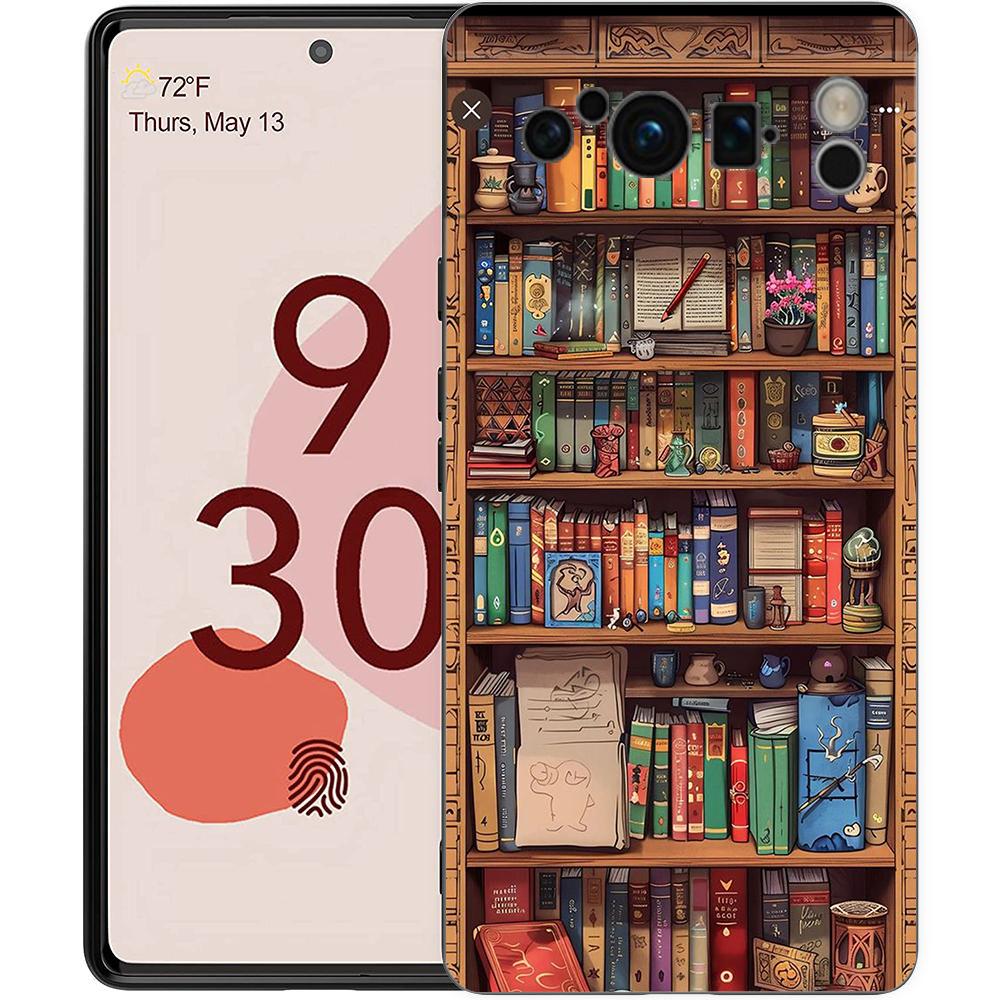 Иллюстрация "Читать книги" Чехол для телефона для Google Pixel 9 8 7 6 7A 6A Pro Ударопрочный Силиконовый Мягкий 9 Pro XL Чехол Capas Fundas