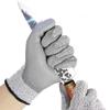 Cut Resistant Work Gloves, PU Coated Palm,Level 5 Safety Anti-Cut Gloves High-strength Industry Kitchen Gardening Anti-Scratch multi-Purpose