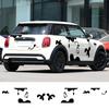 Car Sticker For MINI Cooper S R55 R56 F56 F55 F57 F60 R60 Countryman JCW Milk Element Style Vinyl Decals Auto Tuning Accessories
