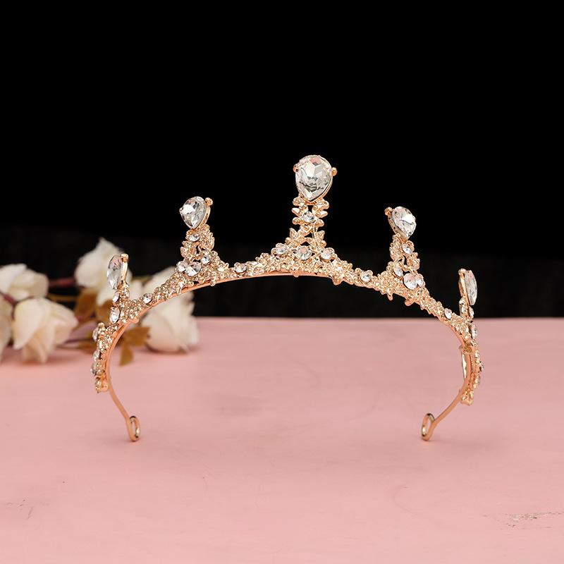 Детская корона, аксессуары для волос, милые принцессы, девочки, корона короля с водяными бриллиантами, резинки для волос, подарки на день рождения для девочек, детские повязки на голову и головные уборы