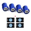 Car Interior Epoxy Logo Sticker Metal Wheel Tire Valve Cover For Volkswagen GTI Golf R Passat CC Lavida Sagitar Scirocco Tiguan