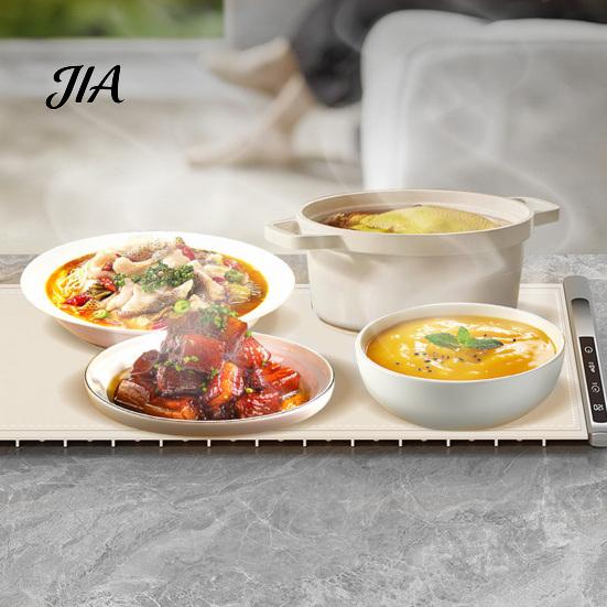 Electric Food Warming Tray Mat, 250W Flexible Silicone Roll-up with 8 Adjustable Temperature Levels And Durable Surface 6 Hour Timer for Buffet Party