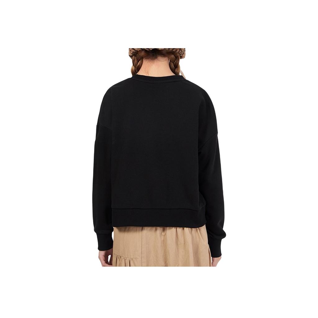 Puma Спортивная толстовка с круглым вырезом и цветным логотипом, женская толстовка, черная 531382-56