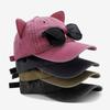 Unisex Cute Cat Ears Decoration Baseball Caps Outdoor Adjustable Personality Glasses Aviator Hat Casual Sunscreen Hat