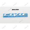 1PC 3D ABS CIVIC Car Letter Logo WUTEF2 Sticker Tail Bumper Badge Auto Rear Trunk Emblem Accessories BT