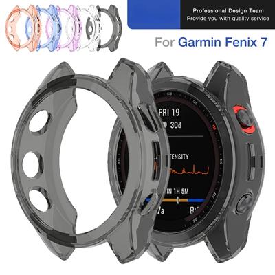 Защитный чехол из ТПУ для смарт-часов Garmin Fenix ​​7 7S 7X 6 6S 6X Pro 5 5S 5X, прозрачный, цветной, мягкий защитный чехол.