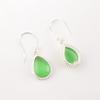 Green Cat's Eye Gemstone 925 Sterling Silver Jewelry Light Weight Earrings 1.40" EE-9-43