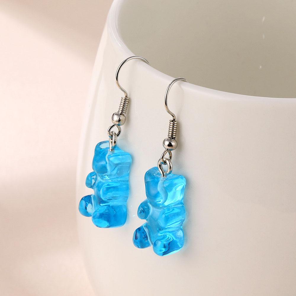 Прекрасные серьги-подвески с медведями из смолы для женских украшений. Милые, высококачественные, многоцветные, модные, подарок ARI