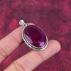 Ruby Pendant Gemstone Jewelry, 925 Solid Sterling Silver Handmade Pendant, Latest Design Jewelry