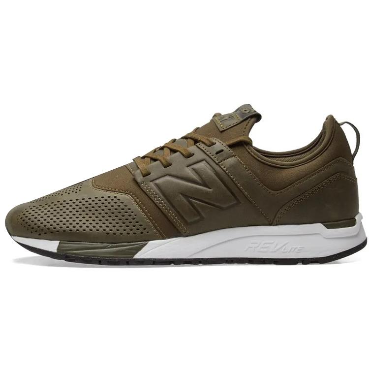 247 New Balance Кожаные 'Оливковые' MRL247NO