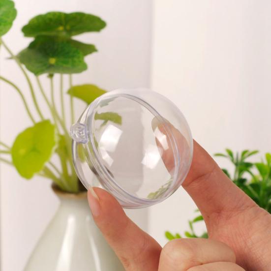 20 шт. заполняемые рождественские шары, подвесные подвески, прозрачные небьющиеся DIY заполняемые рождественские шары, украшения для вечеринок