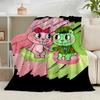 1PC Happy Tree Friends Anniversary Flannel Blanket Gift, Suitable for Both Men And Women, Soft Ideal for Beds And Sofa, Birthday Or Christmas Gift
