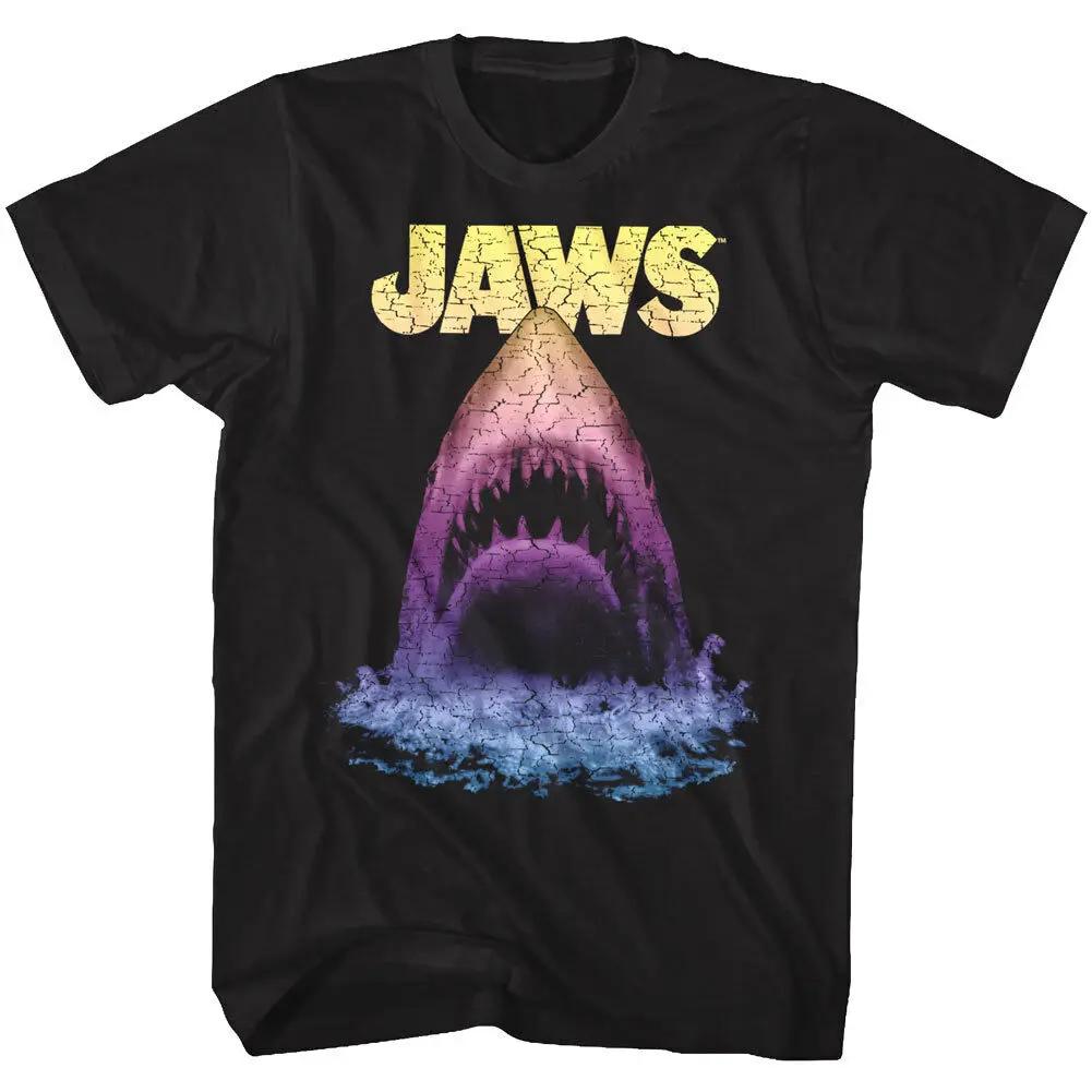 Jaws Cracked Up Coming Out of The Water Adult TShirt 100 Cotton ONeck Summer Short Sleeve Casual Mens Tshirt Size S3XL