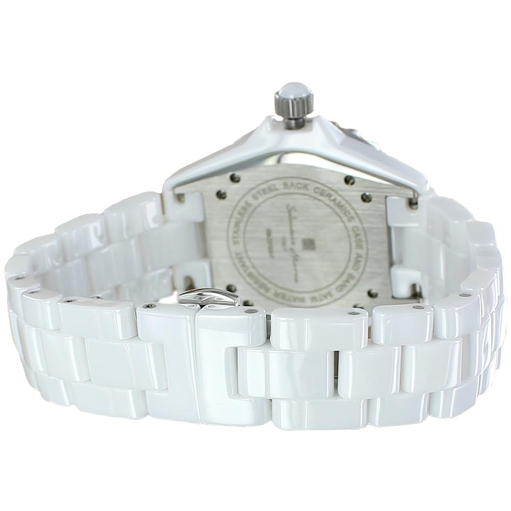 Salvatore Marra Ceramic Watch SM23103-WHBLR