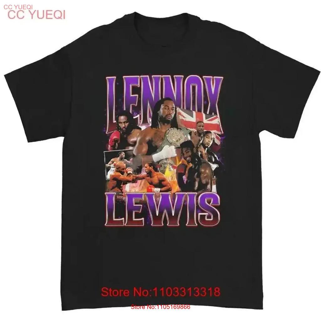 Футболка Lennox Lewis для фанатов, хлопковая, для взрослых, 8d508, винтажная, эластичная, стильная, немного удобная, модная, уличная одежда