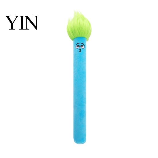 Comforting Toys for Home Interactive Plush Dog Chew Toys, Squeaky Cartoon Strip Toy, Mental Stimulation Pet Durable Soft Fabric Toy Puppies