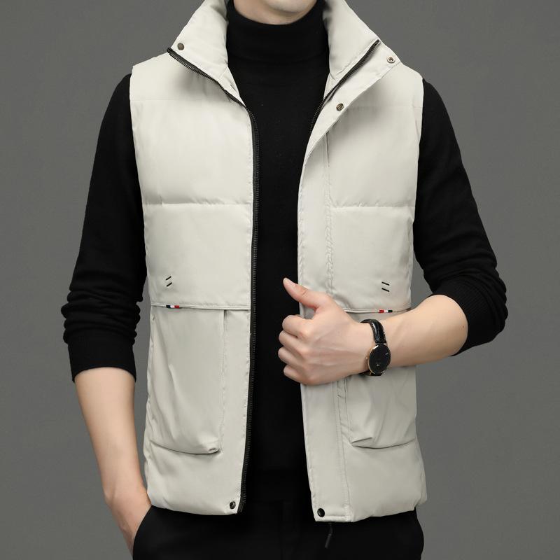 Жилет мужской осенне-зимний, новый жилет с хлопковой подкладкой, корейская версия трендовой куртки с хлопковой подкладкой, осенне-зимнее пальто, мужская одежда