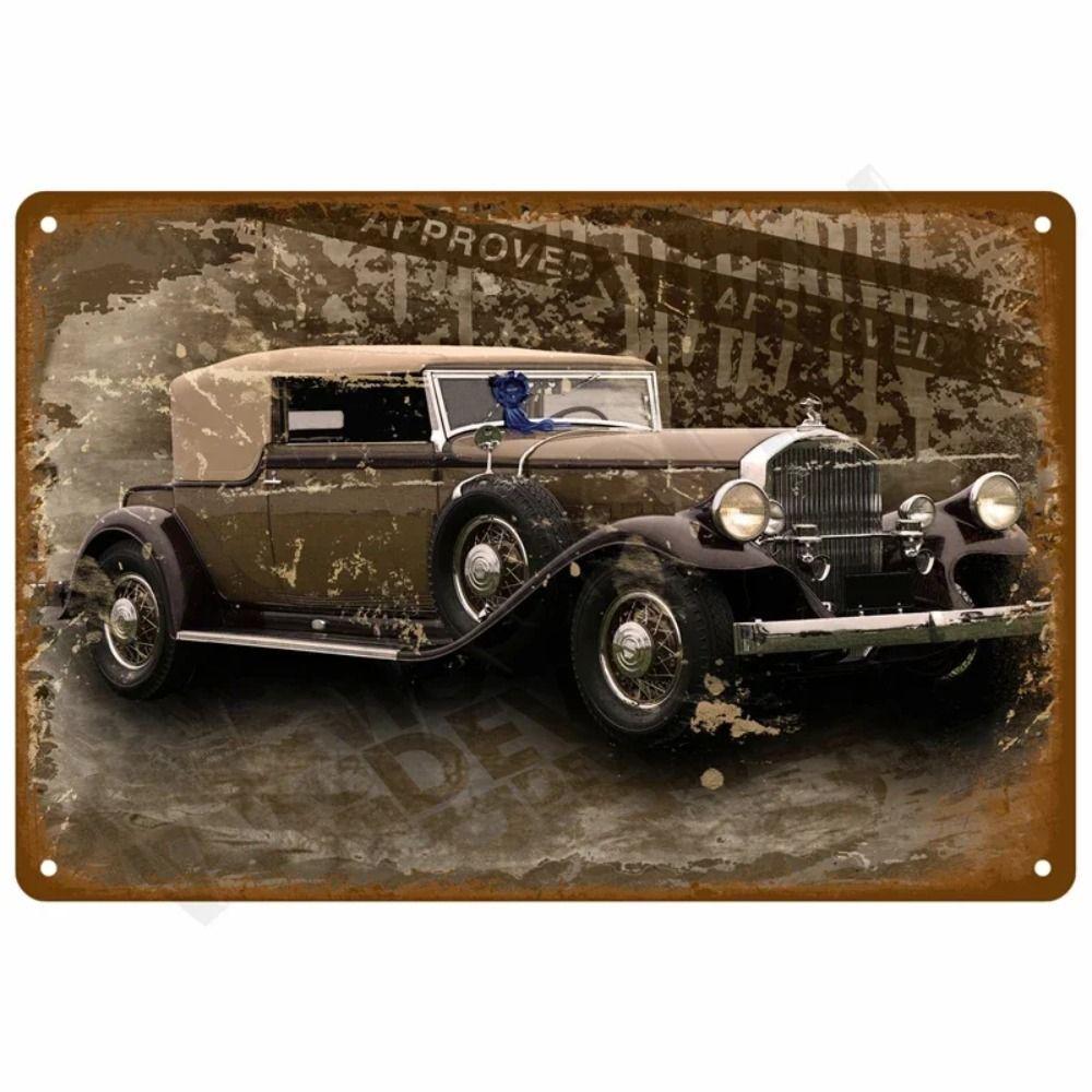 Винтажная жестяная табличка с мотоциклом, Декор для гаража, мастерской, дачи 20x30 см