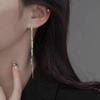 Элегантные серьги-подвески с длинным ушком и кисточками для женщин, выполненные в маленьком и эксклюзивном стиле. Серьги-подвески.