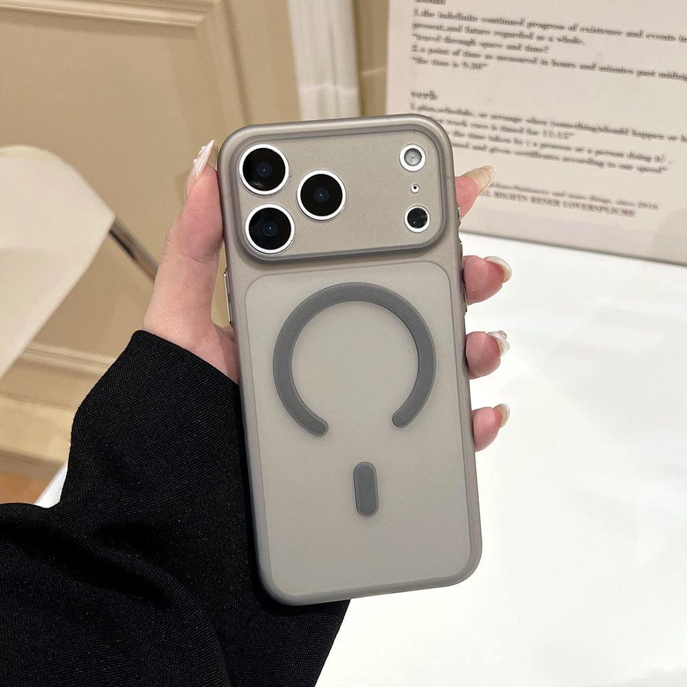 Ультратонкий матовый магнитный чехол подходит для мобильного телефона Apple 17 Pro с мелкими отверстиями iPhone16/15 противоударный защитный чехол 14.