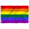 Anley Fly Breeze 4x6 Ft Rainbow Flag 6 Stripes - Gay Pride LGBT Flags Polyester