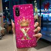 Superior Fashion Couple Soft Silicone Black Phone Case For ZTE Blade A31 Case Shockproof Crown Letter Pattern Shell