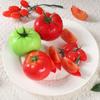 5pcs Mini Artificial Tomato Ornament Lifelike Fake Vegetables Props  Fruit Shop Decoration