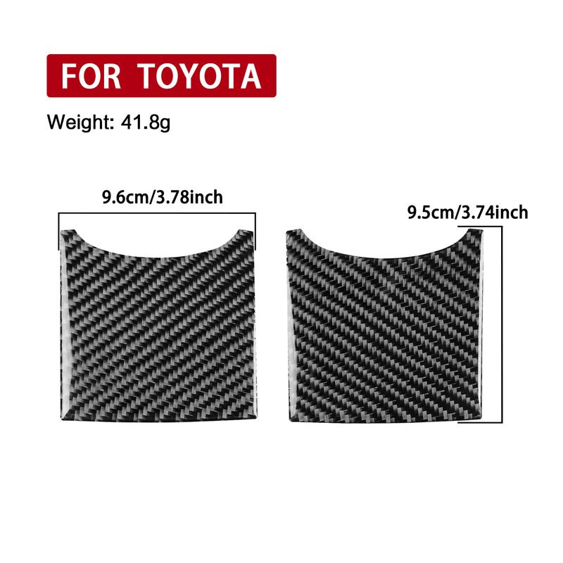 For Toyota Yaris 2006-2011 Real Carbon Fiber Stickers Dashboard Side Water Cup Holder Panel Car Accessories Interior decorative