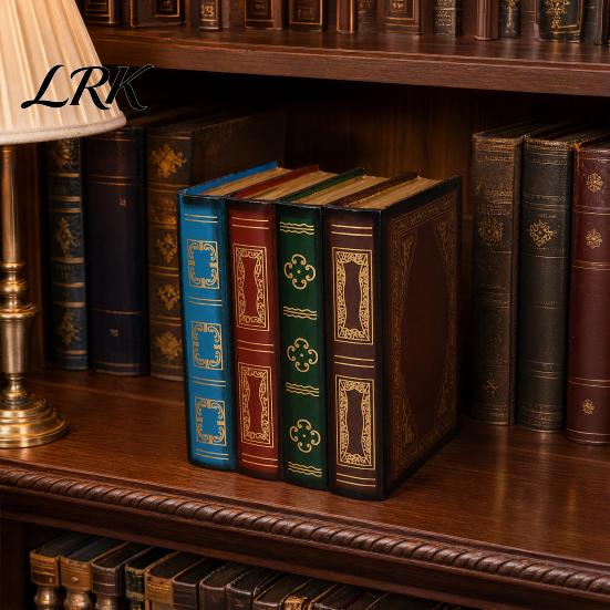Декоративная коробка-хранилище в виде фальшивой книги, Украшения, Открывающаяся крышка, Полое внутреннее пространство, Стиль винтажного декоративного книжного шкафа, Для журнального столика, Секретное хранилище