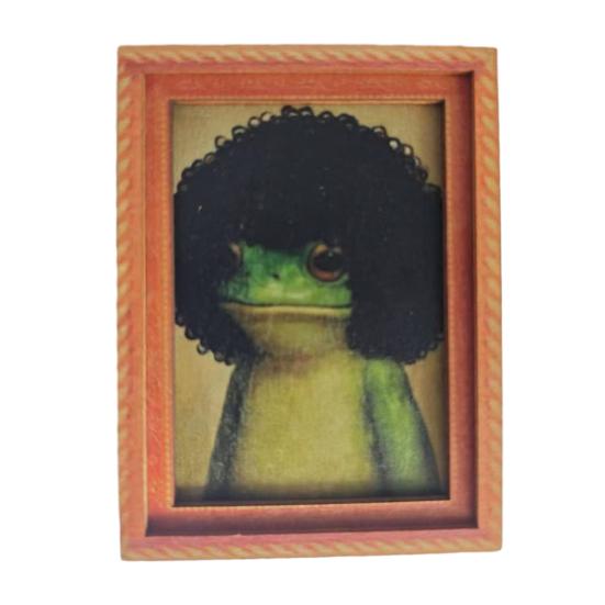 Office Whiteboard Magnet Abstract Frog Refrigerator Magnet, Framed Hairstyle Fridge Decor Home Kitchen Decoration Party Favors Collectible