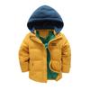 Утепленная куртка-пуховик со съемным капюшоном для мальчиков, хлопковая куртка-пуховик для мальчиков, детская куртка для детей среднего и старшего возраста