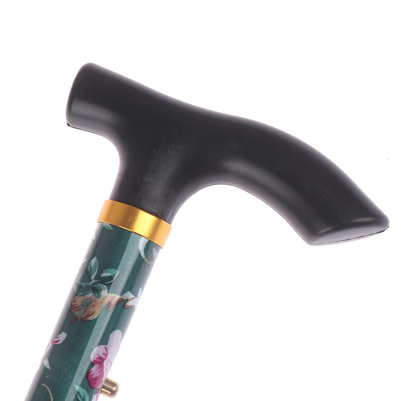 1шт алюминиевый сплав пятисекционная складная трость Т-образный руль безопасная трость