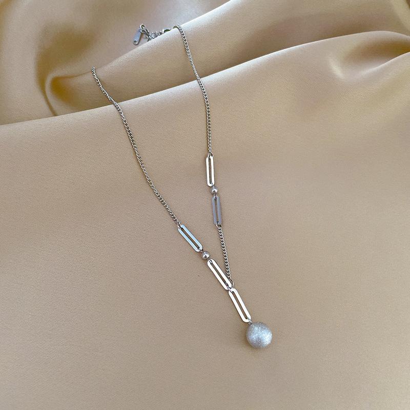 Real Gold Cold Necklace In The E-Commerce Good Goods Furnace, Women'S Collarbone Chain With Jewelry