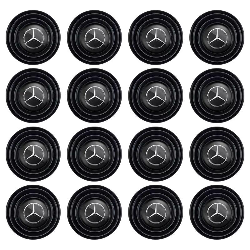 Hub Cap Car Door Shockproof Gasket Shock Absorbing Buffer Pad Sticker Hubcap For Mercedes Benz AMG GLE GLC CLA W206 W204 W205 W211 W203 DL1