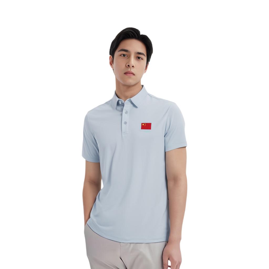 ANTA Polo Shirts Men's Sand Gray Polo Collar Moderate Straight Fit 152320128-4