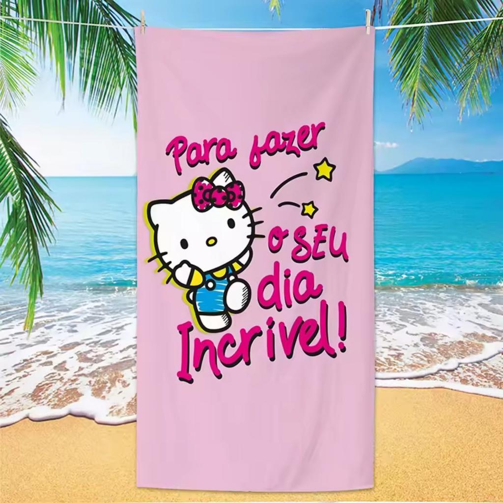 Быстросохнущее полотенце Sanrio, микрофибровое пляжное полотенце Sailor Moon My Melody, Пляжные принадлежности