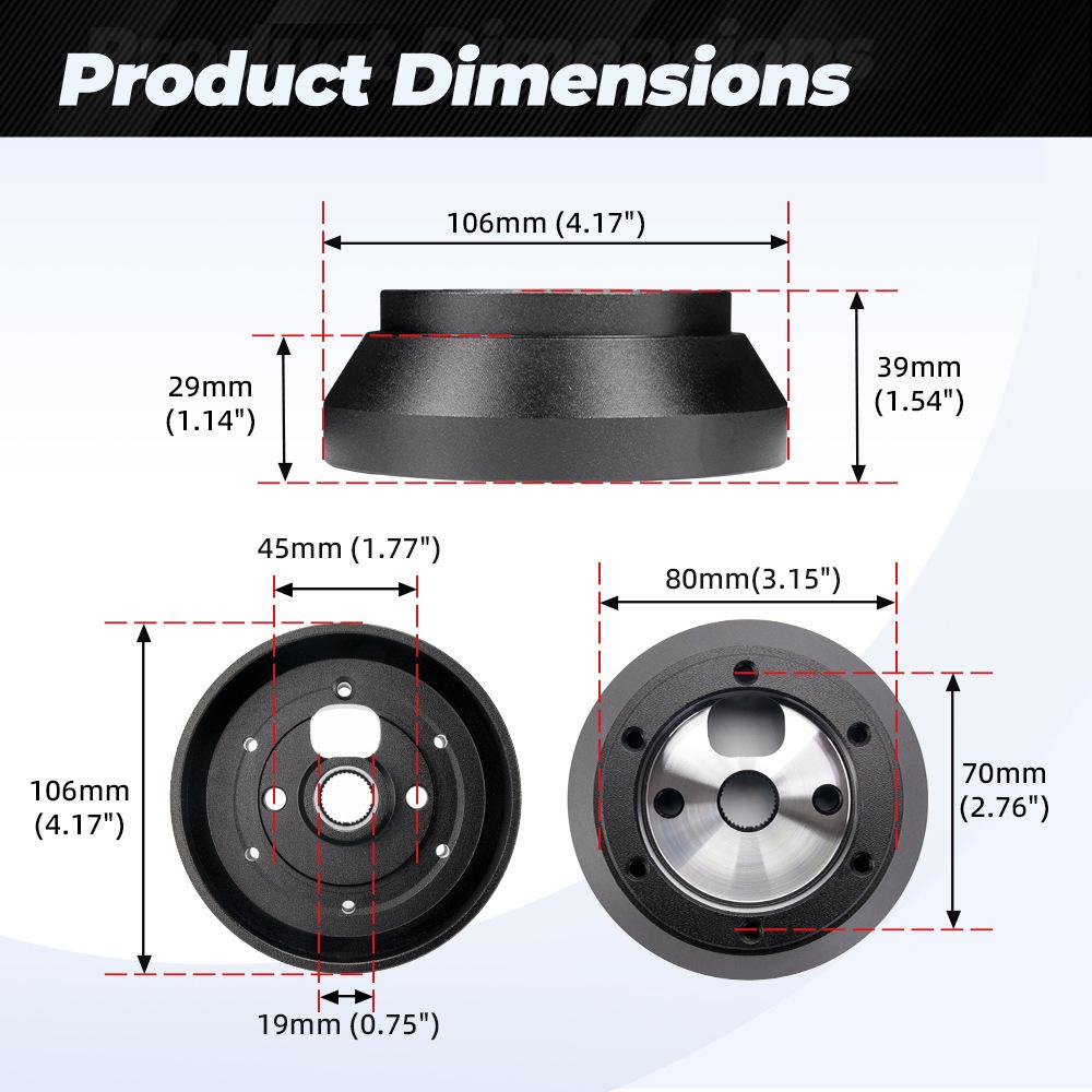 Steering Wheel Base for Chevrolet Corvette C6, Cadillac, and Pontiac