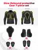 Motorcycle Armor Jacket Unisex Summer Riding with 7Pcs Set CE Protective Gear Soft Breathable Mesh Top Body Protector Equipment