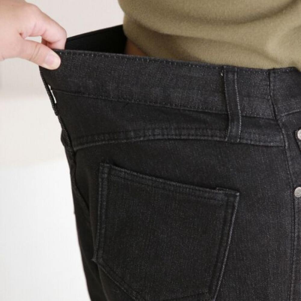 From Heart 5588 Winter Fleece Lined Hidden Banding Stretch Wide Jeans
